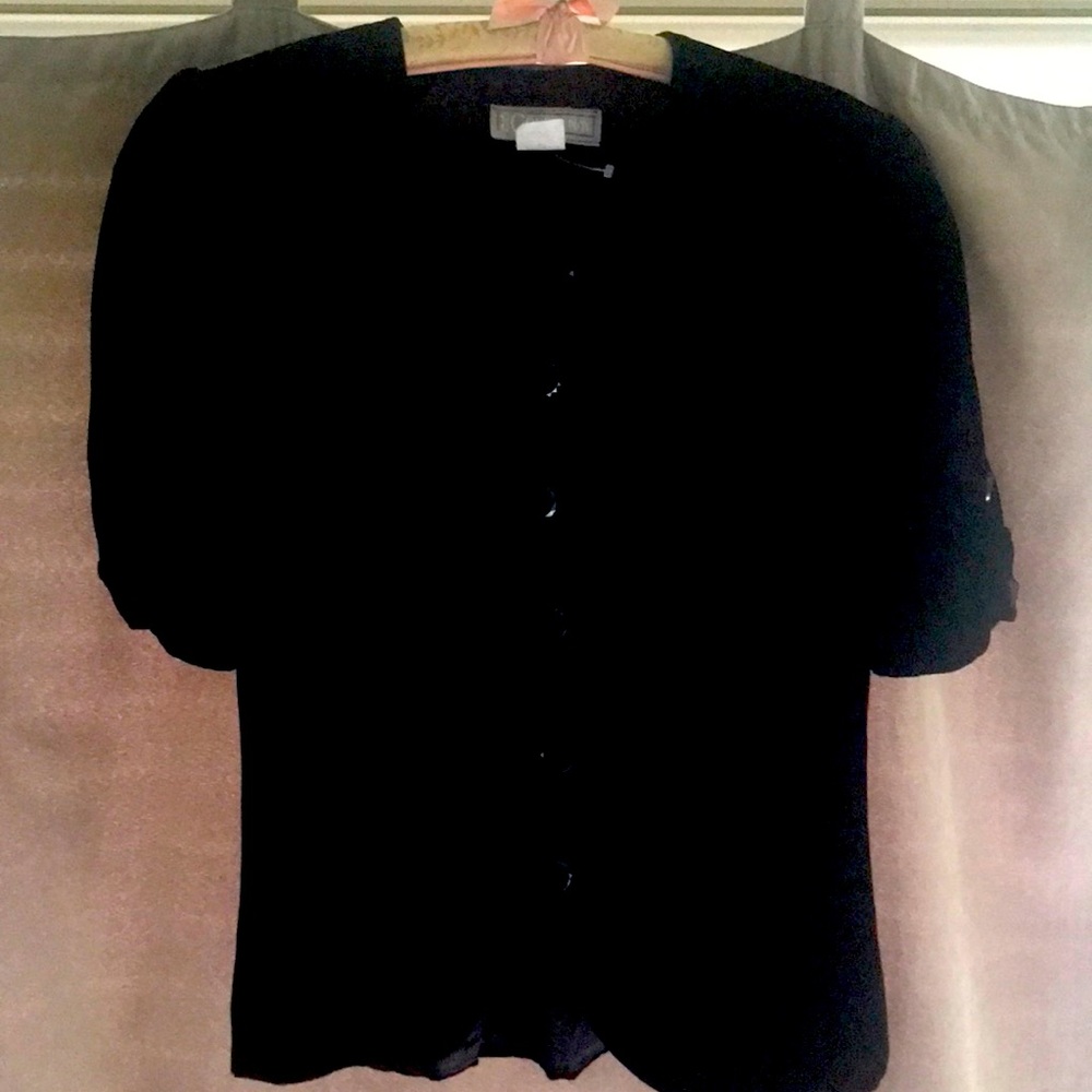 Vintage lined velvet top beautifully made,